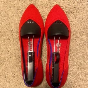 Chili red “Rothy’s”. These are made in USA, Size 10.5